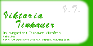 viktoria timpauer business card
